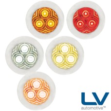 LV LED Round Marker Lamps - 71mm x 71mm